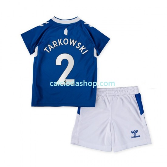 Maglia Everton James Tarkowski 2 Gara Home Completo Bambino 2-13 Anni 2022-2023 MC