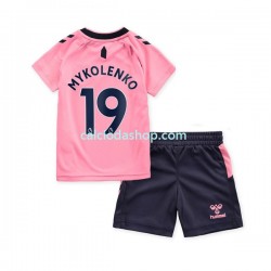 Maglia Everton Mykolenko 19 Gara Away Completo Bambino 2-13 Anni 2022-2023 MC