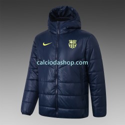 FC Barcelona Uomo Giacca con Cappuccio Fleece Blu