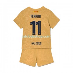 Maglia FC Barcelona Ferran Torres 11 Gara Away Completo Bambino 2-13 Anni 2022-2023 MC