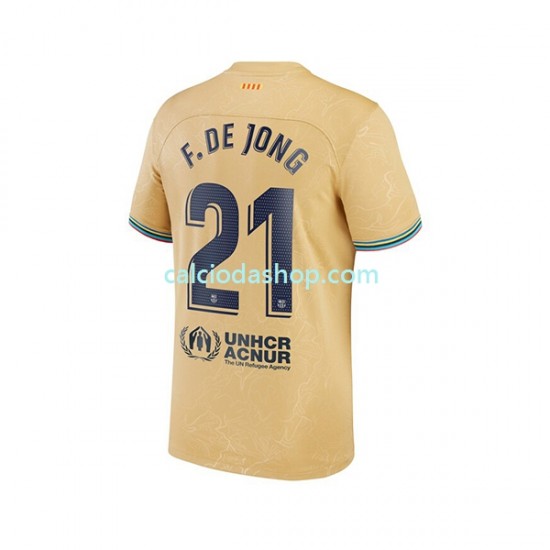 Maglia FC Barcelona Frenkie de Jong 21 Gara Away Uomo 2022-2023 MC