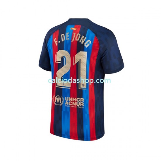 Maglia FC Barcelona Frenkie de Jong 21 Gara Home Uomo 2022-2023 MC