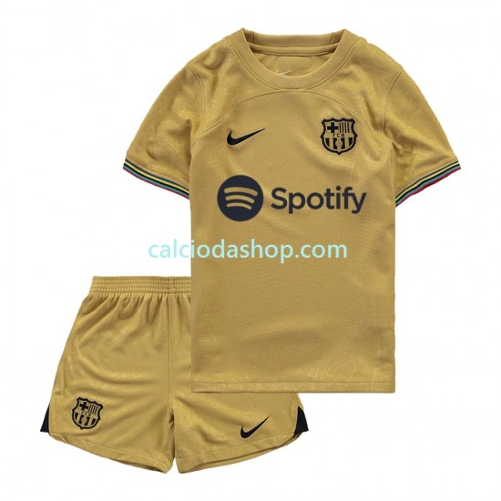 Maglia FC Barcelona Gara Away Completo Bambino 2-13 Anni 2022-2023 MC