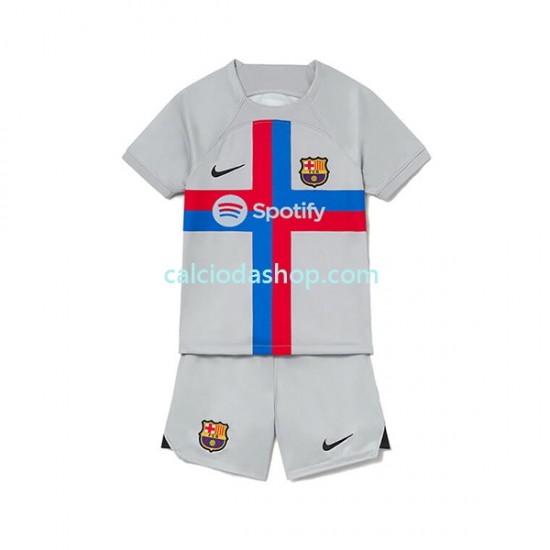 Maglia FC Barcelona Gara Terza Completo Bambino 2-13 Anni 2022-2023 MC