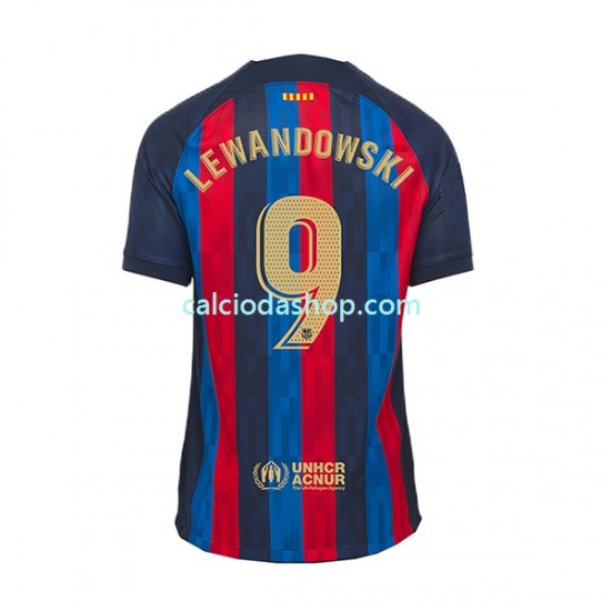 Maglia FC Barcelona Lewandowski 9 Gara Home Uomo 2022-2023 MC