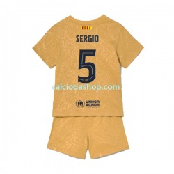 Maglia FC Barcelona Sergio Busquets 5 Gara Away Completo Bambino 2-13 Anni 2022-2023 MC