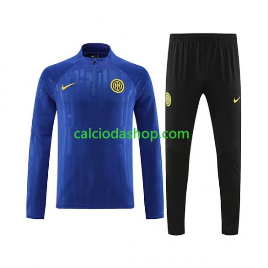 Inter Milan 2023-2024 Tute Felpe da Allenamento Blu SKU001