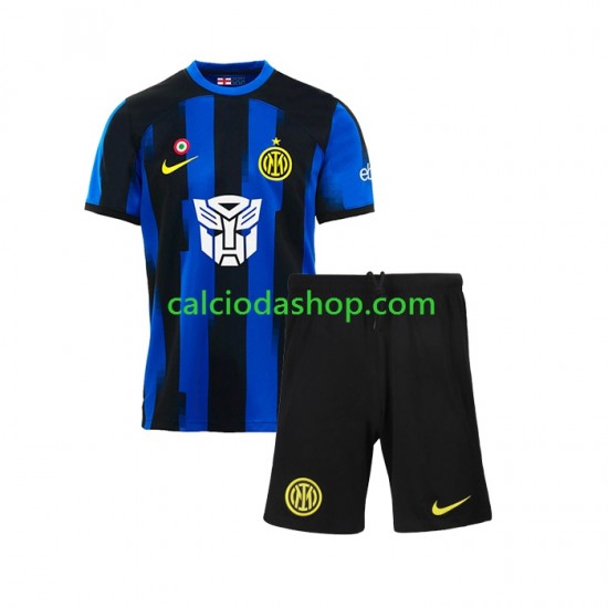 Maglia AC Milan Transformers Gara Home Completo Bambino 2-13 Anni 2023-2024 MC