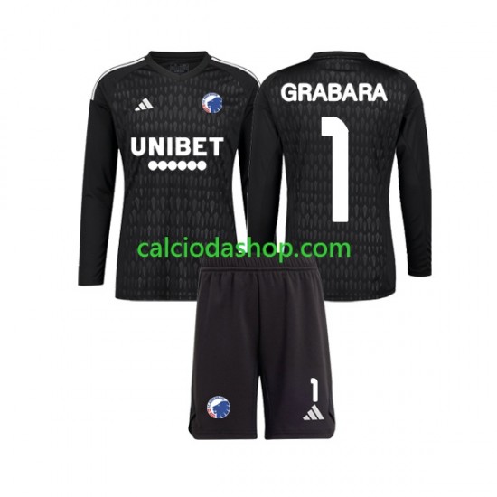 Maglia Portiere FC Copenhagen GRABARA 1 Gara Away Completo Bambino 2-13 Anni 2023-2024 ML