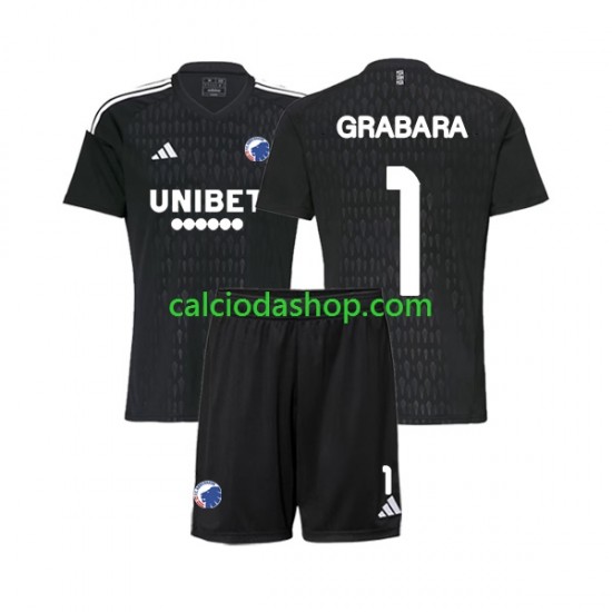 Maglia Portiere FC Copenhagen GRABARA 1 Gara Away Completo Bambino 2-13 Anni 2023-2024 MC