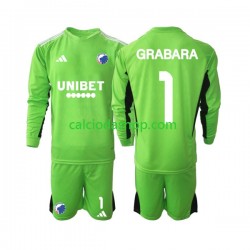 Maglia Portiere FC Copenhagen GRABARA 1 Gara Quarto Completo Bambino 2-13 Anni 2023-2024 ML