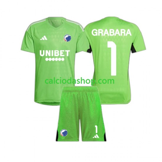 Maglia Portiere FC Copenhagen GRABARA 1 Gara Quarto Completo Bambino 2-13 Anni 2023-2024 MC