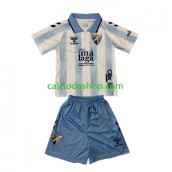 Maglia Málaga CF Gara Home Completo Bambino 2-13 Anni 2023-2024 MC