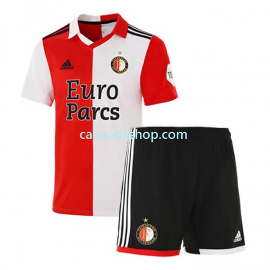 Maglia Feyenoord Rotterdam Gara Home Completo Bambino 2-13 Anni 2022-2023 MC