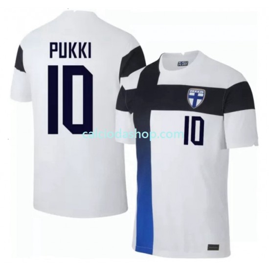 Maglia Finlandia Teemu Pukki 10 Euro 2020 Gara Home Uomo MC