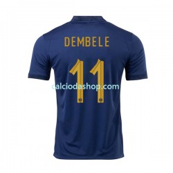 Maglia Francia Dembele 11 Gara Home Uomo Mondiali 2022 MC