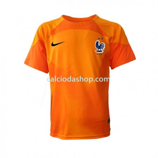 Maglia Portiere Francia Gara Away Uomo Mondiali 2022 MC