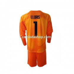 Maglia Portiere Francia Hugo Lloris 1 Gara Away Completo Bambino 2-13 Anni Mondiali 2022 ML