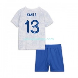 Maglia Francia Kante 13 Gara Away Completo Bambino 2-13 Anni Mondiali 2022 MC