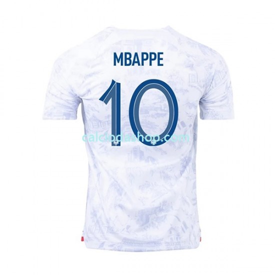 Maglia Francia Mbappé 10 Gara Away Uomo Mondiali 2022 MC