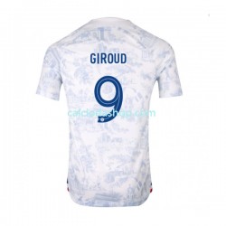 Maglia Francia Olivier Giroud 9 Gara Away Uomo Mondiali 2022 MC