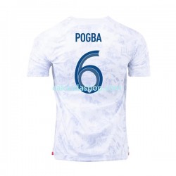 Maglia Francia Pogba 6 Gara Away Uomo Mondiali 2022 MC