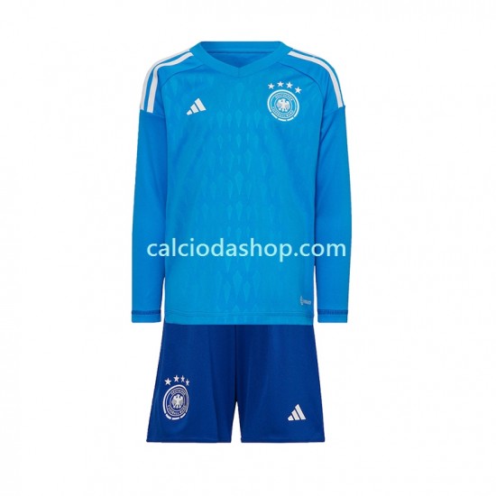 Maglia Portiere Germania Gara Home Completo Bambino 2-13 Anni Mondiali 2022 ML