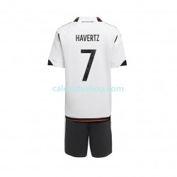 Maglia Germania Havertz 7 Gara Home Completo Bambino 2-13 Anni Mondiali 2022 MC