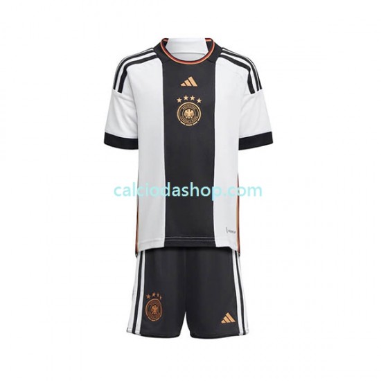 Maglia Germania Gara Home Completo Bambino 2-13 Anni Mondiali 2022 MC