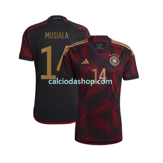 Maglia Germania Musiala 14 Gara Away Uomo Mondiali 2022 MC