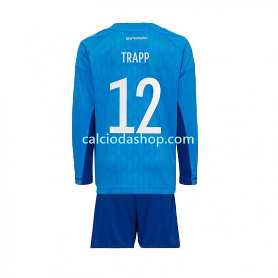 Maglia Portiere Germania TRAPP 12 Gara Home Completo Bambino 2-13 Anni Mondiali 2022 ML