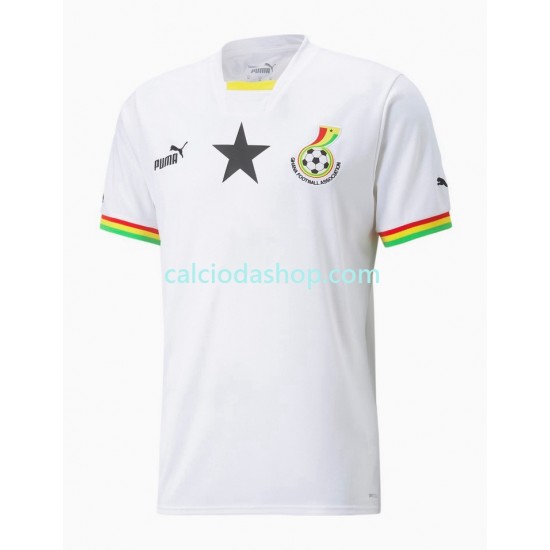 Maglia Ghana Gara Home Uomo Mondiali 2022 MC