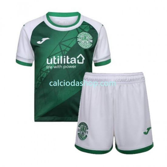 Maglia Hibernian Gara Home Completo Bambino 2-13 Anni 2022-2023 MC