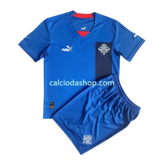 Maglia Islanda Gara Home Completo Bambino 2-13 Anni 2022 MC