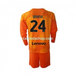 Maglia Portiere Inter Milan Andre Onana 24 Gara Quarto Completo Bambino 2-13 Anni 2022-2023 ML