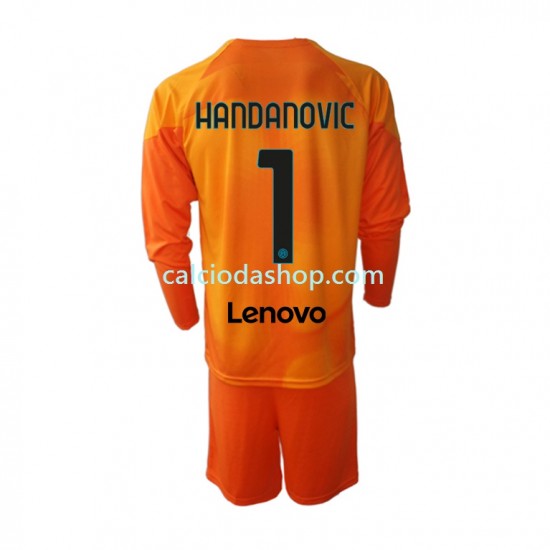 Maglia Portiere Inter Milan Samir Handanovic 1 Gara Quarto Completo Bambino 2-13 Anni 2022-2023 ML