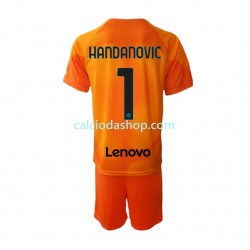 Maglia Portiere Inter Milan Samir Handanovic 1 Gara Quarto Completo Bambino 2-13 Anni 2022-2023 MC