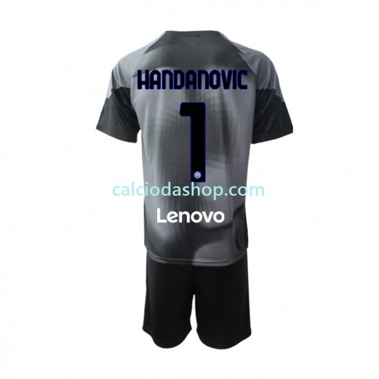 Maglia Portiere Inter Milan Samir Handanovic 1 Gara Home Completo Bambino 2-13 Anni 2022-2023 MC