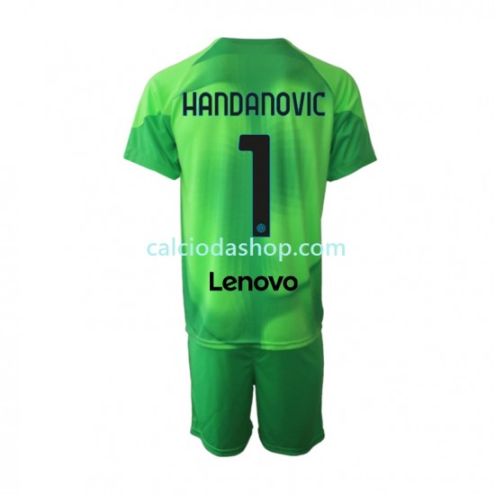 Maglia Portiere Inter Milan Samir Handanovic 1 Gara Terza Completo Bambino 2-13 Anni 2022-2023 MC