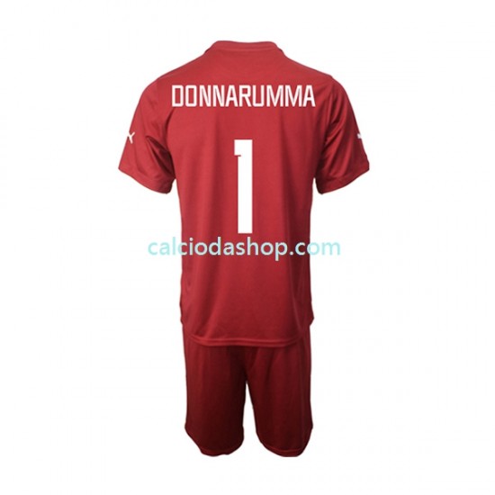 Maglia Portiere Italia Donnarumma 1 Gara Away Completo Bambino 2-13 Anni 2022-2023 MC