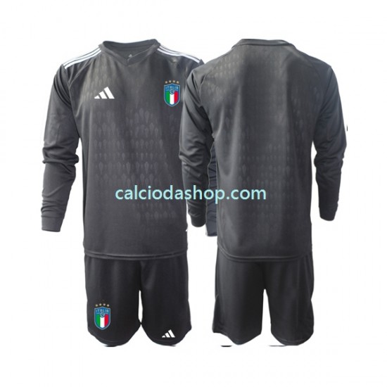 Maglia Portiere Italia Gara Away Completo Bambino 2-13 Anni 2023 ML