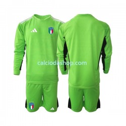 Maglia Portiere Italia Gara Home Completo Bambino 2-13 Anni 2023 ML