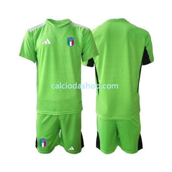 Maglia Portiere Italia Gara Home Completo Bambino 2-13 Anni 2023 MC