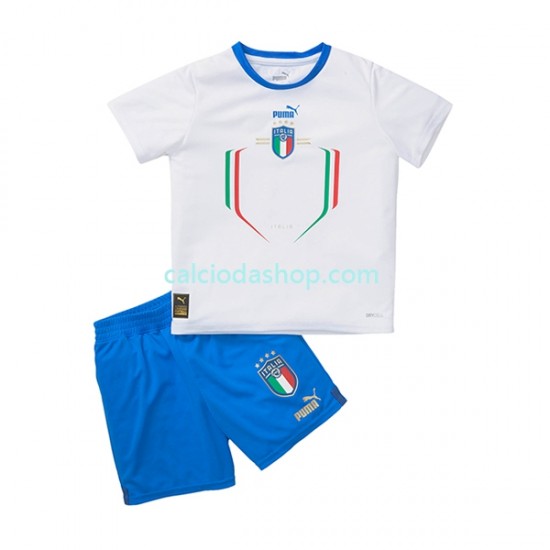 Maglia Italia Gara Away Completo Bambino 2-13 Anni 2022-2023 MC