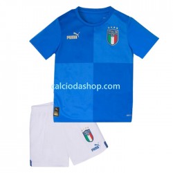 Maglia Italia Gara Home Completo Bambino 2-13 Anni 2022 MC