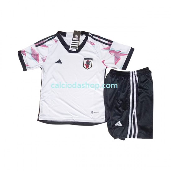 Maglia Giappone Gara Away Completo Bambino 2-13 Anni Mondiali 2022 MC