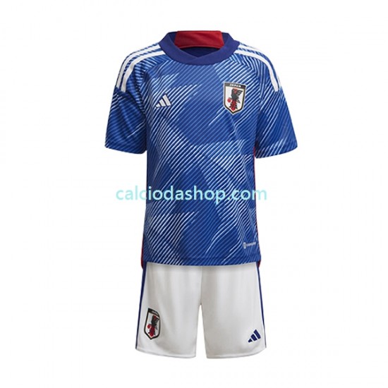 Maglia Giappone Gara Home Completo Bambino 2-13 Anni Mondiali 2022 MC