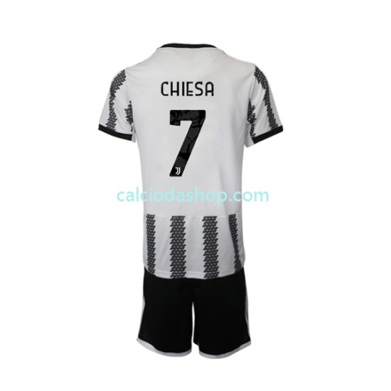 Maglia Juventus Chiesa 7 Gara Home Completo Bambino 2-13 Anni 2022-2023 MC