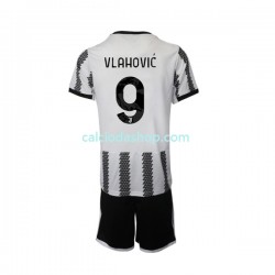 Maglia Juventus Vlahovic 9 Gara Home Completo Bambino 2-13 Anni 2022-2023 MC