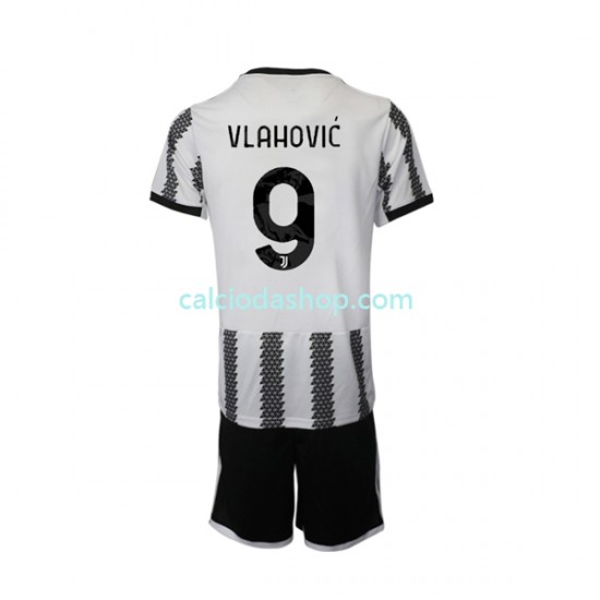 Maglia Juventus Vlahovic 9 Gara Home Completo Bambino 2-13 Anni 2022-2023 MC